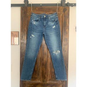 Medium-wash Girlfriend Jeans